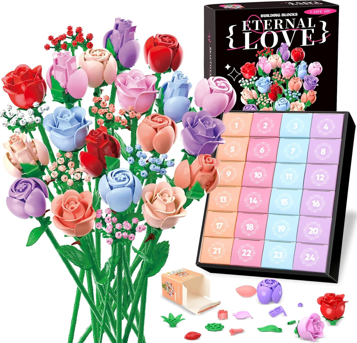 Amora Blocks - 24 day Flower Bouquet Advent Calendar